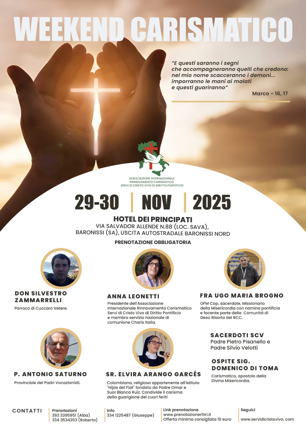 WEEK-END CARISMATICO 29-30 NOVEMBRE